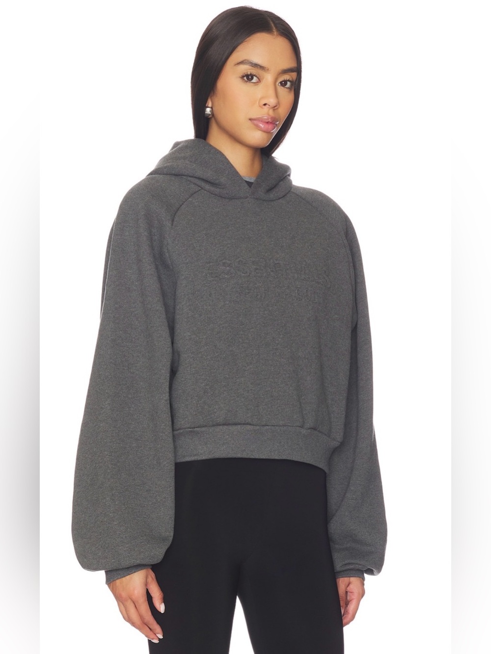 Fear of God 90’s Raglan  Hoodie Gray Large